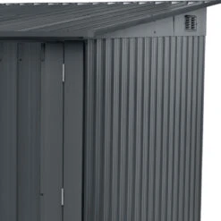 Abri Pour 4 Vélos En Métal Anthracite 4,2m² + Kit D'ancrage X-METAL -Jardin Extérieur Boutique abri pour 4 velos en metal anthracite 42m kit d ancrage x metal 5