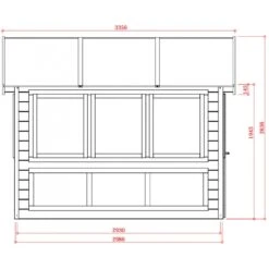 Abri Serre En Bois Massif 28mm - 8,91m² Toit Gradin SOLID -Jardin Extérieur Boutique abri serre en bois massif 28mm 921m toit gradin solid 2