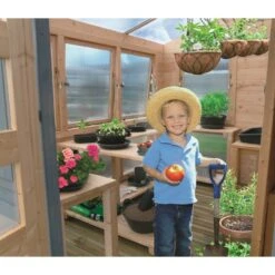 Abri Serre En Bois Massif 28mm - 8,91m² Toit Gradin SOLID -Jardin Extérieur Boutique abri serre en bois massif 28mm 921m toit gradin solid 4