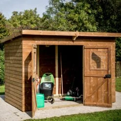 Abri Theora 7,33m² En Bois Thermo Traité Et Toiture Onduline HABRITA