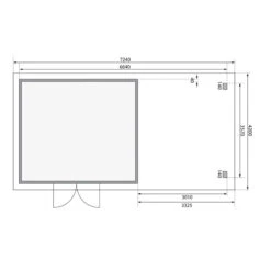 Abri Toit Plat 13,60m² Bois Massif Gris Terre 40mm Northeim 5 Avec Appentis 330cm – Karibu -Jardin Extérieur Boutique abri toit plat 1360m bois massif gris terre 40mm northeim 5 avec appentis 330cm woodfeeling 4