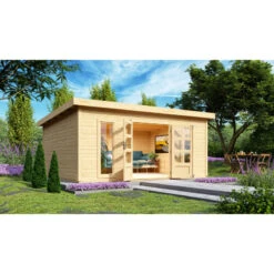 Abri Toit Plat 18,08m² Bois Massif 40mm Northeim 6 – Karibu 9 Abri Toit Plat 18,08m² Bois Massif 40mm Northeim 6 – Karibu -Jardin Extérieur Boutique abri toit plat 1808m bois massif 40mm northeim 6 woodfeeling 3