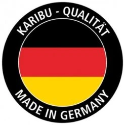 Abri Toit Plat En Bois Massif 19mm Qubic 6,05m² + Appentis 5,6m² - Karibu -Jardin Extérieur Boutique abri toit plat en bois massif 19mm qubic 605m avec appentis karibu 3