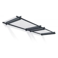 Auvent Marquise En Acrylique Gris Clair NANCY™ 3000 – Canopia By Palram -Jardin Extérieur Boutique auvent marquise en acrylique gris clair nancy 3000 canopia 2