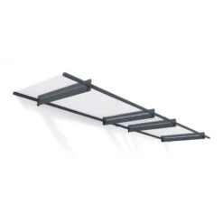 Auvent Marquise En Acrylique Gris Clair NANCY™ 4100 – Canopia By Palram -Jardin Extérieur Boutique auvent marquise en acrylique gris clair nancy 4100 canopia 2