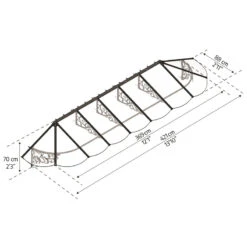 Auvent Marquise En Polycarbonate 4mm Lily XL™ 4100 – Canopia -Jardin Extérieur Boutique auvent marquise en polycarbonate 4mm lily xl 4100 canopia 2