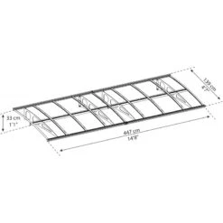 Auvent Marquise En Polycarbonate 6mm Bordeaux™ 4460 – Canopia By Palram -Jardin Extérieur Boutique auvent marquise en polycarbonate 6mm bordeaux 4460 palram canopia 2
