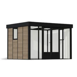 Studio De Jardin En Aluminium Et Bois Composite 10,1m² - Isolation Triple Paroi Copenhagen – Canopia By Palram -Jardin Extérieur Boutique bureau de jardin en aluminium et bois composite 101m isolation triple paroi copenhagen canopia by palram 2
