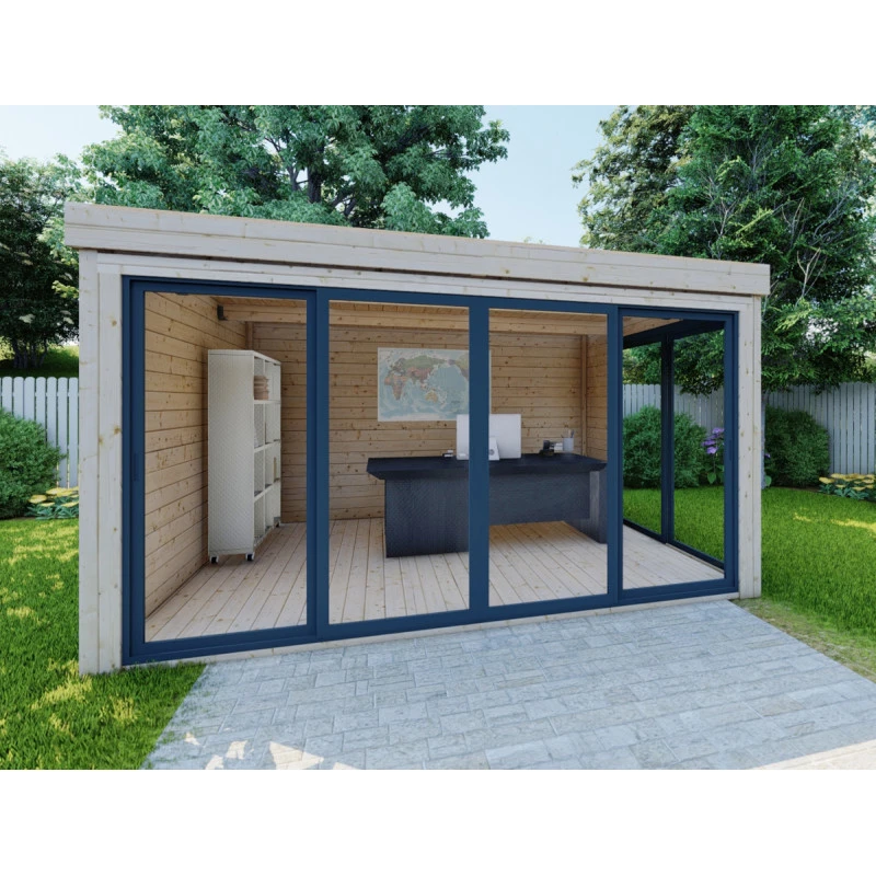 Bureau De Jardin En Bois Massif 11,8m² - Madriers 40mm Gardy Shelter 2 Bureau De Jardin En Bois Massif 11,8m² - Madriers 40mm Gardy Shelter – Image 2