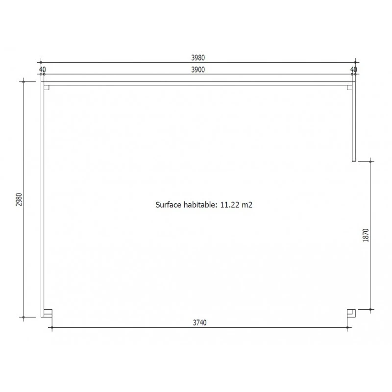 Bureau De Jardin En Bois Massif 11,8m² - Madriers 40mm Gardy Shelter 4 Bureau De Jardin En Bois Massif 11,8m² - Madriers 40mm Gardy Shelter – Image 4