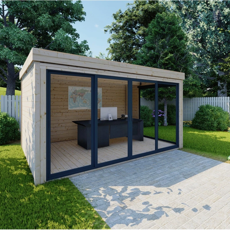 Bureau De Jardin En Bois Massif 11,8m² - Madriers 40mm Gardy Shelter 1 Bureau De Jardin En Bois Massif 11,8m² - Madriers 40mm Gardy Shelter