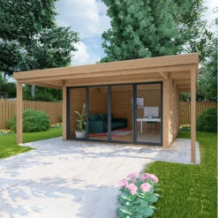 Bureau De Jardin En Bois Massif Avec Terrasse 16,5m² - Madriers 40mm Traités Et Teintés Marron Gardy Shelter 8 Bureau De Jardin En Bois Massif Avec Terrasse 16,5m² - Madriers 40mm Traités Et Teintés Marron Gardy Shelter -Jardin Extérieur Boutique bureau de jardin en bois massif avec terrasse 165m madriers 40mm traites et teintes marron gardy shelter 2
