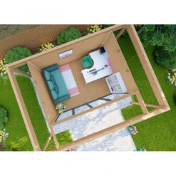Bureau De Jardin En Bois Massif Avec Terrasse 16,5m² - Madriers 40mm Traités Et Teintés Marron Gardy Shelter 9 Bureau De Jardin En Bois Massif Avec Terrasse 16,5m² - Madriers 40mm Traités Et Teintés Marron Gardy Shelter -Jardin Extérieur Boutique bureau de jardin en bois massif avec terrasse 165m madriers 40mm traites et teintes marron gardy shelter 3