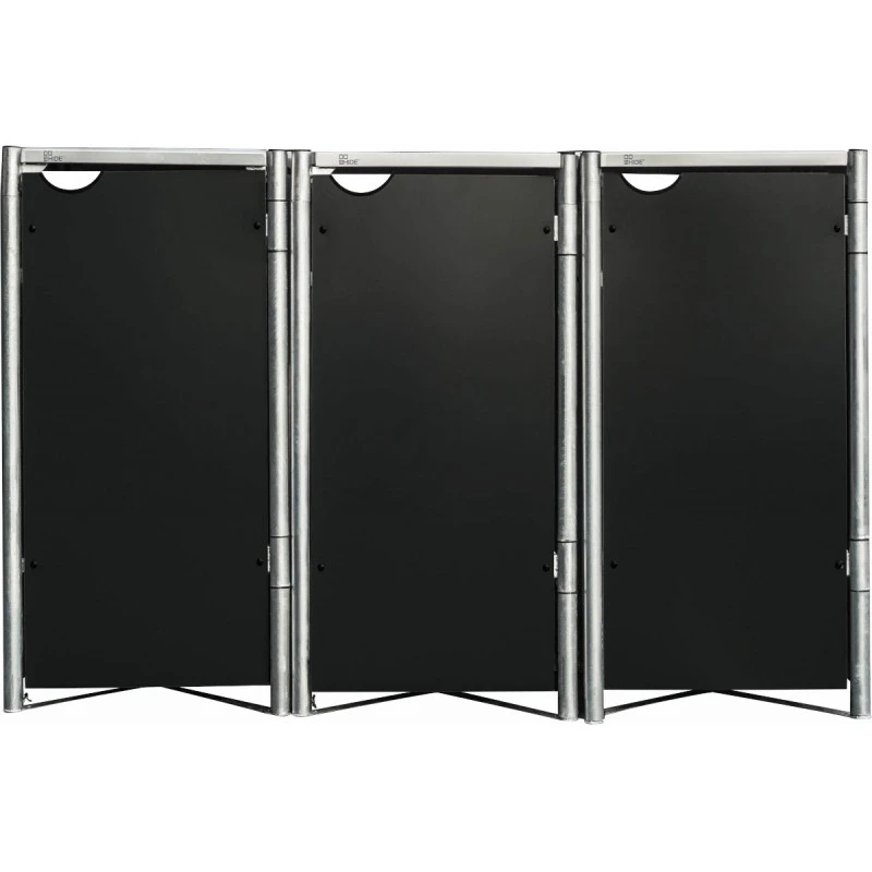Cache-poubelle 3 Compartiments Müllbox En Aluminium Noir 3x240L – HIDE 2 Cache-poubelle 3 Compartiments Müllbox En Aluminium Noir 3x240L – HIDE – Image 2