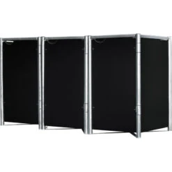 Cache-poubelle 3 Compartiments Müllbox En Aluminium Noir 3x240L – HIDE 8 Cache-poubelle 3 Compartiments Müllbox En Aluminium Noir 3x240L – HIDE -Jardin Extérieur Boutique cache poubelle 3 compartiments mullbox en aluminium noir 3x240l hide 2