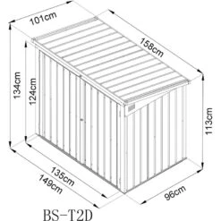 Cache-poubelle Double En Acier Pour Conteneurs 240L – Westmann -Jardin Extérieur Boutique cache poubelle double en acier pour conteneurs 240l westmann 4