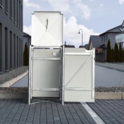 Cache-poubelle Müllbox En Aluminium Gris 240L – HIDE -Jardin Extérieur Boutique cache poubelle mullbox en aluminium gris 240l hide 3