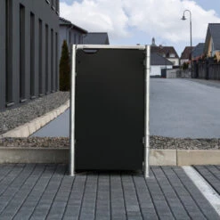 Cache-poubelle Müllbox En Aluminium Noir 240L – HIDE 8 Cache-poubelle Müllbox En Aluminium Noir 240L – HIDE -Jardin Extérieur Boutique cache poubelle mullbox en aluminium noir 240l hide 2