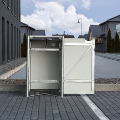 Cache-poubelle Müllbox En Aluminium Noir 240L – HIDE 9 Cache-poubelle Müllbox En Aluminium Noir 240L – HIDE -Jardin Extérieur Boutique cache poubelle mullbox en aluminium noir 240l hide 3