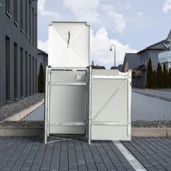 Cache-poubelle Müllbox En Aluminium Noir 240L – HIDE 10 Cache-poubelle Müllbox En Aluminium Noir 240L – HIDE -Jardin Extérieur Boutique cache poubelle mullbox en aluminium noir 240l hide 4