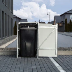 Cache-poubelle Müllbox En Aluminium Noir 240L – HIDE 11 Cache-poubelle Müllbox En Aluminium Noir 240L – HIDE -Jardin Extérieur Boutique cache poubelle mullbox en aluminium noir 240l hide 5