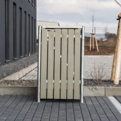 Cache-poubelle Müllbox En Bois Traité Gris 240L – HIDE -Jardin Extérieur Boutique cache poubelle mullbox en bois traite gris 240l hide 3