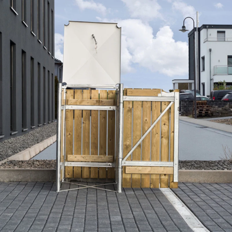 Cache-poubelle Müllbox En Bois Traité Naturel 240L – HIDE 6 Cache-poubelle Müllbox En Bois Traité Naturel 240L – HIDE – Image 6