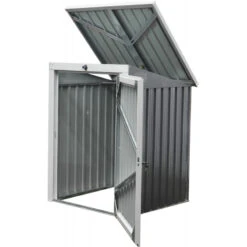 Cache-poubelle Simple En Acier Pour Conteneurs 240L – Westmann -Jardin Extérieur Boutique cache poubelle simple en acier pour conteneurs 240l westmann 2