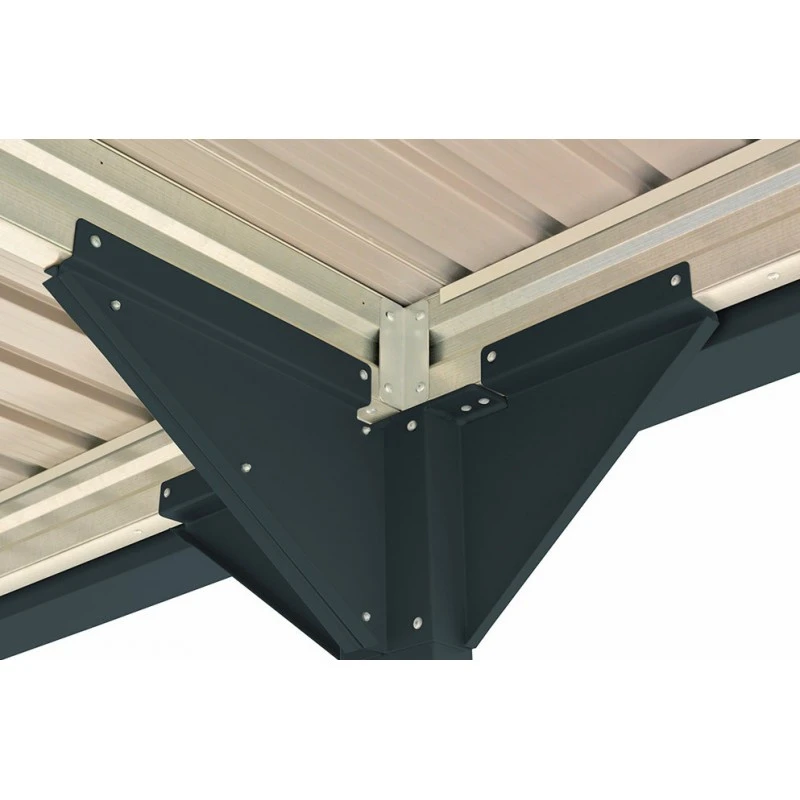 Carport 1 Voiture En Métal Anthracite 15,58m² - DURAMAX 5 Carport 1 Voiture En Métal Anthracite 15,58m² - DURAMAX – Image 5