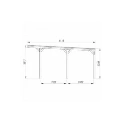 Carport Adossable 16,4m² En Bois Autoclave FSC Victor – Forest Style -Jardin Extérieur Boutique carport adossable 164m en bois autoclave fsc victor forest style 2