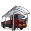 Carport Camping Car Blanc En Aluminium 3,60x7,62m Et Polycarbonate 6mm X-METAL