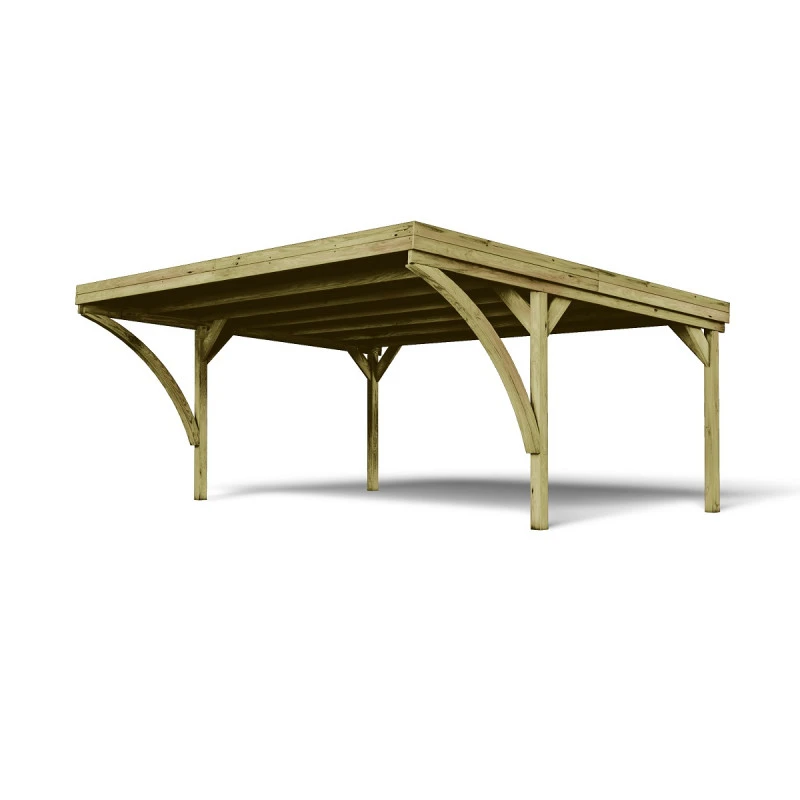 Carport Double 30,9m² En Bois Autoclave Victor Modern - Forest Style 3 Carport Double 30,9m² En Bois Autoclave Victor Modern - Forest Style – Image 3