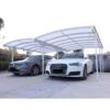 Carport Double En Aluminium Laqué Blanc Et Polycarbonate 6mm X-METAL