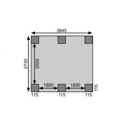 Carport Double En Bois Autoclave 28,3m² Et Toit En Acier – KARIBU -Jardin Extérieur Boutique carport double en bois autoclave 283m et toit en acier karibu 4