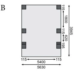 Carport Double En Bois Autoclave 28,3m², Toit En PVC Gris Et Deux Poteaux En Arc – KARIBU -Jardin Extérieur Boutique carport double en bois autoclave 283m toit en pvc gris et deux poteaux en arc karibu 3