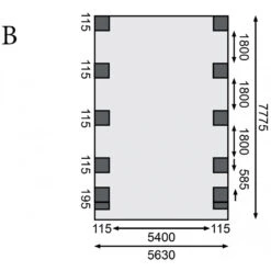 Carport Double En Bois Autoclave 50,9m², Toit En Acier Et Deux Poteaux En Arc – KARIBU -Jardin Extérieur Boutique carport double en bois autoclave 509m toit en acier et deux poteaux en arc karibu 3