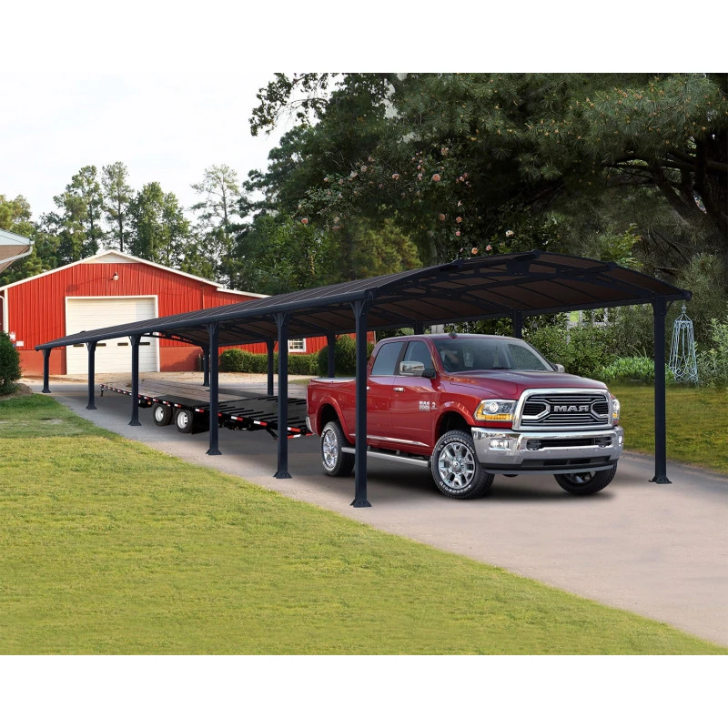 Carport En Alu Gris Et Polycarbonate 46,3m² Arcadia™ 12700 – Canopia 1 Carport En Alu Gris Et Polycarbonate 46,3m² Arcadia™ 12700 – Canopia