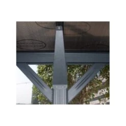 Carport En Aluminium Anthracite 3x6,47m Et Polycarbonate 6mm X-METAL -Jardin Extérieur Boutique carport en aluminium anthracite 3x647m et polycarbonate 6mm x metal 4