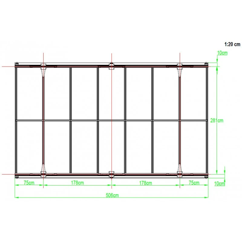 Carport En Aluminium Blanc 3x5,05m Et Polycarbonate 6mm X-METAL 2 Carport En Aluminium Blanc 3x5,05m Et Polycarbonate 6mm X-METAL – Image 2