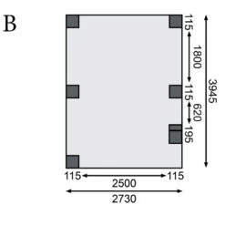 Carport En Bois Autoclave 15m² Avec Poteau En Arc Et Toit En Acier – KARIBU -Jardin Extérieur Boutique carport en bois autoclave 15m avec poteau en arc et toit en acier karibu 3