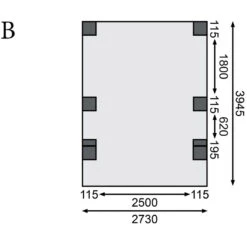 Carport En Bois Autoclave 15m², Toit En PVC Gris Et Deux Poteaux En Arc – KARIBU -Jardin Extérieur Boutique carport en bois autoclave 15m toit en pvc gris et deux poteaux en arc karibu 3
