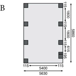 Carport En Bois Autoclave 20,9m² Et Toit En Acier – KARIBU -Jardin Extérieur Boutique carport en bois autoclave 209m et toit en acier karibu 3