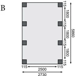 Carport En Bois Autoclave 21m² Et Toit En PVC Gris – KARIBU 9 Carport En Bois Autoclave 21m² Et Toit En PVC Gris – KARIBU -Jardin Extérieur Boutique carport en bois autoclave 21m et toit en pvc gris karibu 3