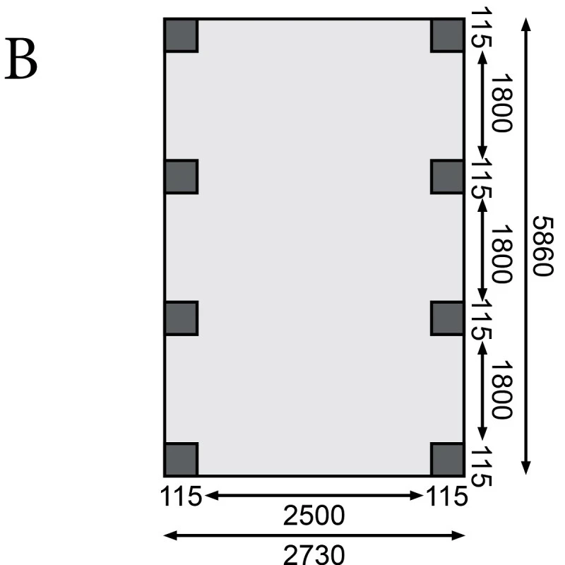 Carport En Bois Autoclave 21m² Et Toit En PVC Gris – KARIBU 4 Carport En Bois Autoclave 21m² Et Toit En PVC Gris – KARIBU – Image 4