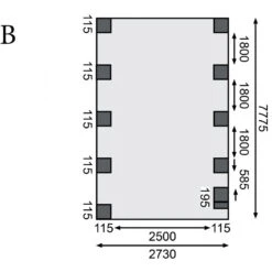 Carport En Bois Autoclave 26,9m² Avec Poteau En Arc Et Toit En Acier – KARIBU 9 Carport En Bois Autoclave 26,9m² Avec Poteau En Arc Et Toit En Acier – KARIBU -Jardin Extérieur Boutique carport en bois autoclave 269m avec poteau en arc et toit en acier karibu 3