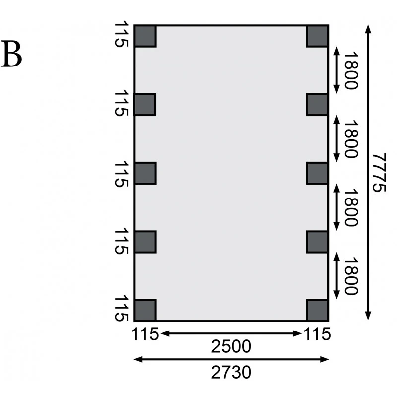 Carport En Bois Autoclave 26,9m² Et Toit En PVC Gris – KARIBU 4 Carport En Bois Autoclave 26,9m² Et Toit En PVC Gris – KARIBU – Image 4