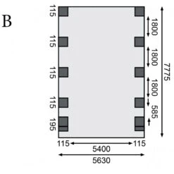 Carport En Bois Autoclave 26,9m², Toit En PVC Gris Et Deux Poteaux En Arc – KARIBU -Jardin Extérieur Boutique carport en bois autoclave 269m toit en pvc gris et deux poteaux en arc karibu 3