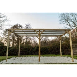 Carport En Pin Traité Autoclave 15m² Avec Couverture PVC Habrita 9 Carport En Pin Traité Autoclave 15m² Avec Couverture PVC Habrita -Jardin Extérieur Boutique carport en pin traite autoclave 15m avec couverture pvc habrita 3