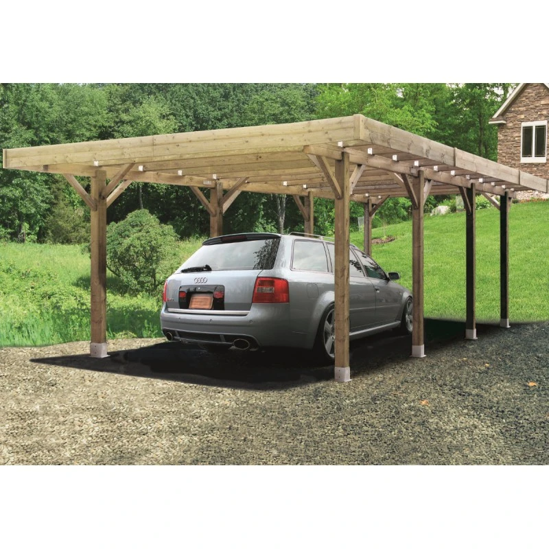 Carport Modulable 6x5x2,5m En Bois Traité Autoclave - SOLID 1 Carport Modulable 6x5x2,5m En Bois Traité Autoclave - SOLID