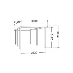 Carport Simple 15,40m² En Bois Autoclave FSC Henri - Forest Style -Jardin Extérieur Boutique carport simple 1536m en bois autoclave fsc paco madeira 2